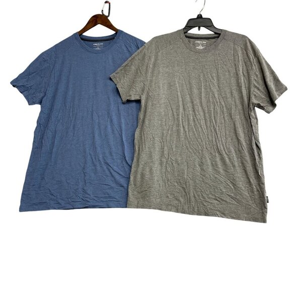 Kenneth Cole Men's XXL T-Shirts 2-Pack Blue & Gray Organic Cotton Blend - Picture 1 of 5